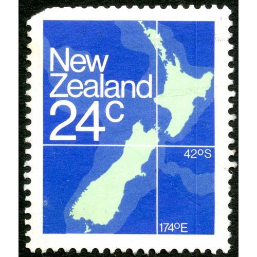 Timbre Oblitéré New Zealand 24 C,
