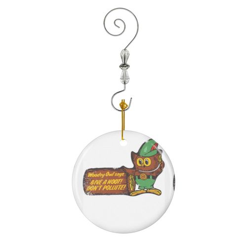 Ornements de Noël La campagne de prévention des incendies de forêt de Smokey Bear est l'annonce la plus ancienne aux É en Céramique avec Crochet et Cristal- Décorations pour Sapin de Noël...