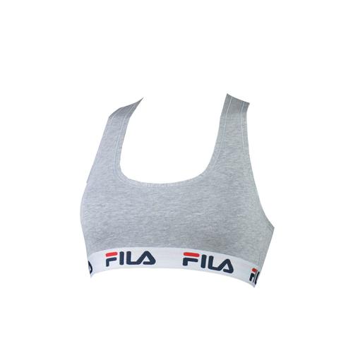 Fila Femme Bustier - Soutien-Gorge Sans Armature, Sans Cintre, Coton, Uni Pourpre Xl (X-Large)