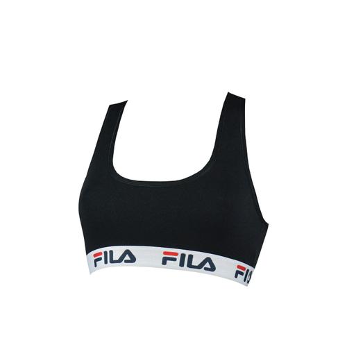 Fila Femme Bustier - Soutien-Gorge Sans Armature, Sans Cintre, Coton, Uni Pourpre Xl (X-Large)