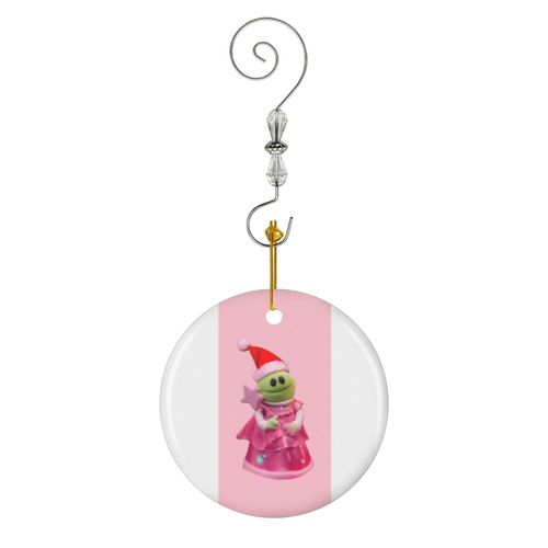 Ornements de Noël Nanalan QUI EST CETTE FILLE MERVEILLEUSE Édition spéciale de Noël Cadeau de Noël parfait ! en Céramique avec Crochet et Cristal- Décorations pour Sapin de Noël, Souvenirs
