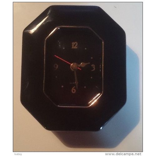 Réveil À Quartz Noir À Poser