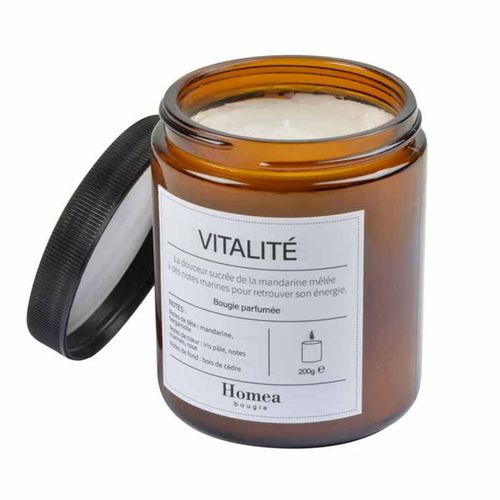 Paris Prix - Bougie Verrine Parfumée "apothicaire" 200g Vitalité