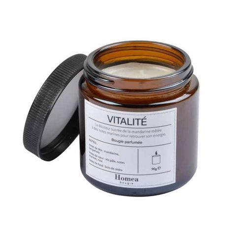 Paris Prix - Bougie Verrine Parfumée "apothicaire" 90g Vitalité