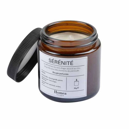 Paris Prix - Bougie Verrine Parfumée "apothicaire" 90g Sérénité