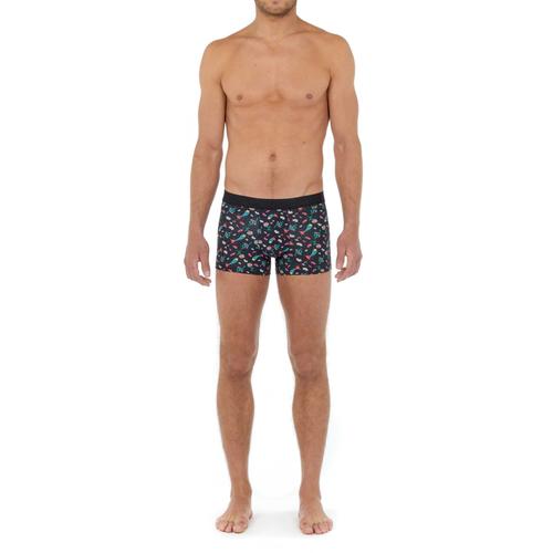 Hom Boxer Homme - Amour, Boxer, Sous-Vêtements, À Motifs Noir/Imprimé S (Small)