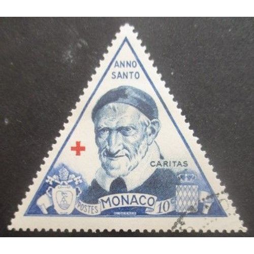 Monaco N°353 St Vincent De Paul Oblitéré