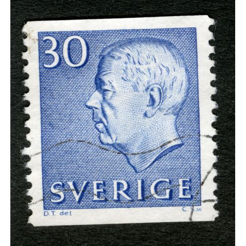 Timbre Oblitéré Sverige, 30