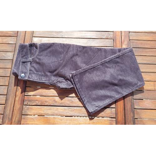 Pantalon Femme Taille 42 Bonobo Velours Gris Foncé