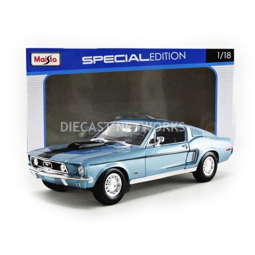 Maisto 1/18 - 31167bl - Ford Mustang Gt Cobra Jet - 1968-Maisto