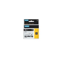 Dymo Ruban Rhino 24mm Blanc Sur Noir Vinyl 1805432