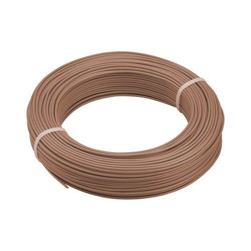 Câble rigide HO7V-U - 1,5 mm² - couronne de 100 m - marron DEBFLEX