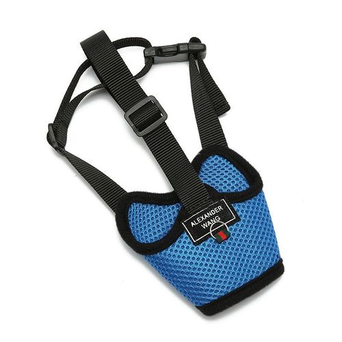 Kommilief-Muselière Réglable Anti-Chute Pour Chien,Couvre-Bouche Respirant,Collier Anti-Aboiement Pour Animaux De Compagnie - Type Blue-L