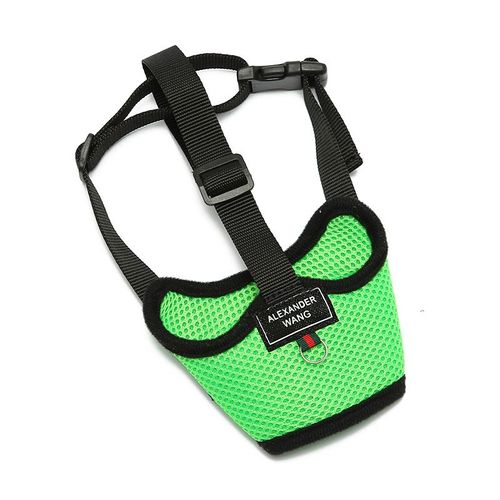 Kommilief-Muselière Réglable Anti-Chute Pour Chien,Couvre-Bouche Respirant,Collier Anti-Aboiement Pour Animaux De Compagnie - Type Green-M