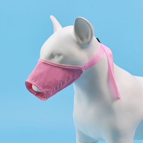Muselière Réglable Pour Chien,Couvre-Bouche Respirant,Collier Anti-Aboiement,Muselières Pour Animaux De Compagnie,Accessoires Pour Chiens - Type Pink-Taille1