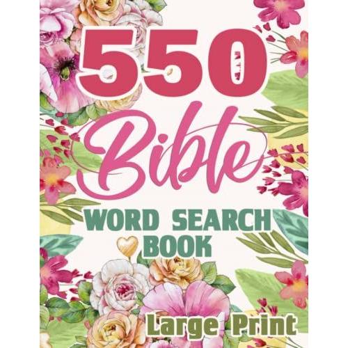 Bible Word Search Book Large Print: +500 Puzzles