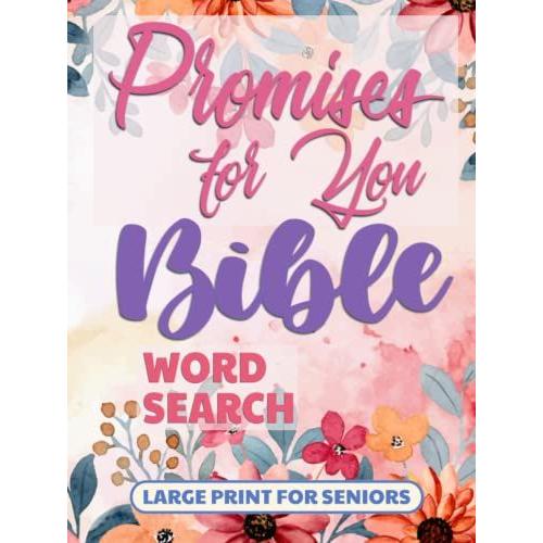 Bible Word Search Large Print For Seniors Promises For You