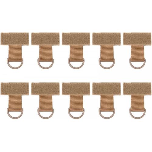 10PCS Tactique D Type, Nylon à Boucle Suspendue en Sangle Portable Tactique  Porte-Clés Gear pour Suspendre Petits Articles