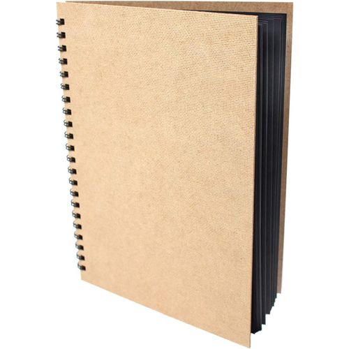 Enviro - Carnet À Dessin - Grandes Feuilles Cartonnées/Noires - 100% Papier Recyclé - 270 G/M² - A4-30 Feuilles