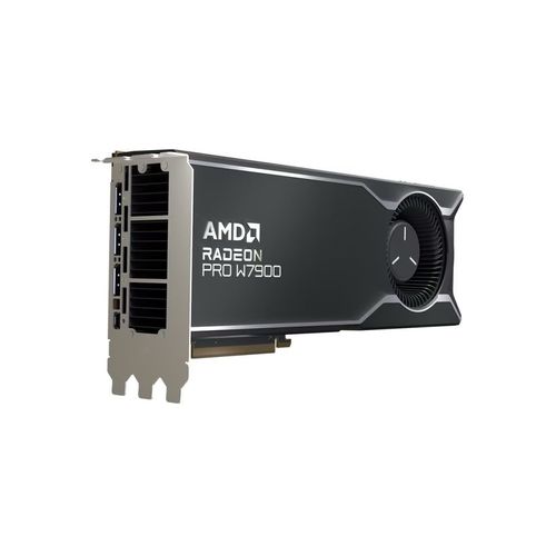 AMD Radeon Pro W7900 - Carte graphique - Radeon Pro W7900 - 48 Go GDDR6 - PCI Express 4.0 x16 (lecteur arrière) - 3 x DisplayPort, Mini DisplayPort