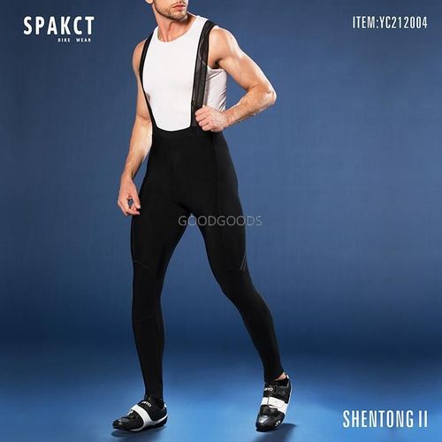 Pantalon De Cyclisme Pour Femmes,Printemps-Automne! Pantalon À Bretelles Pour Vélo De Route,En Molleton Chaud,En Maille À L'arrière,Pour Vtt,Hiver