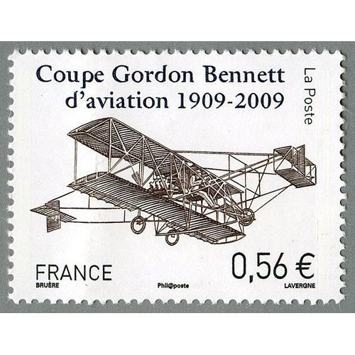 France 2009, Très Beau Timbre Neuf** Luxe Yvert 4376, Coupe Gordon Bennett D'aviation 1909-2009.
