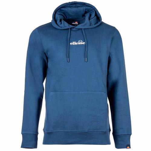 Ellesse Hommes Hoodie, Pershuta - Sweat-Shirt, Capuche, Poche, Logo, Long, Uni Noir L (Large)