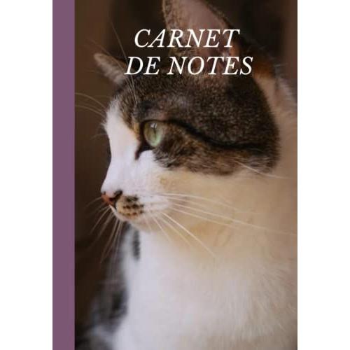 Chat Carnet De Notes : Journal 150 Pages Lignées, Idée De Cadeau Famille Ou Amoureux Des Chats: Couverture Souple, Format 17,78cm X 25,4cm