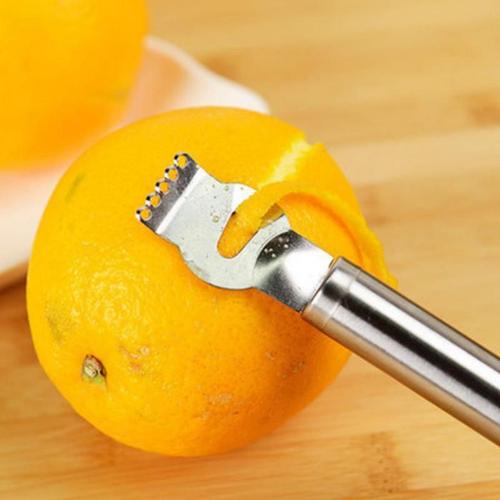 Rape ¿¿ zeste de citron en acier inoxydable avec couteau ¿¿ canal