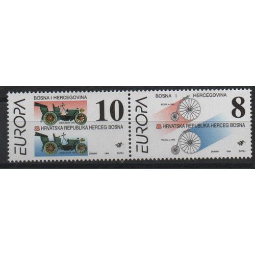 Bosnie ( Administration Croate ) Timbres Europa 1994