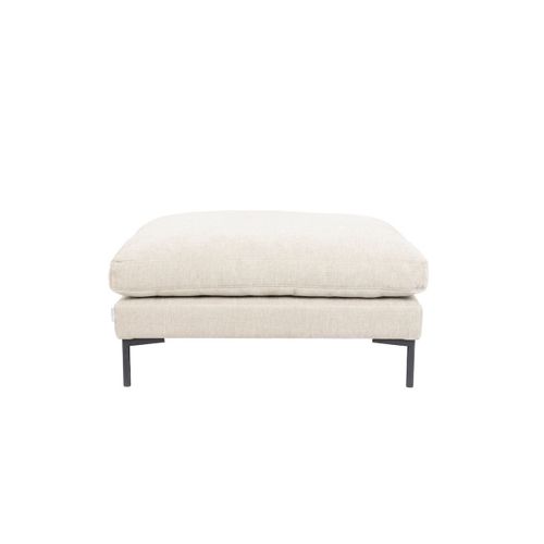 Pouf En Tissu Blanc