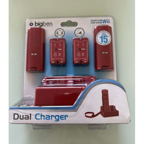 Station Charge Nintendo Wii + 2 Batteries Dual Charger