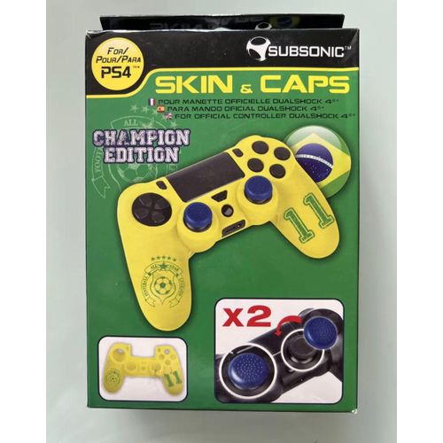 Custom Kit Silicon Skin Manette Playstation 4 + Caps