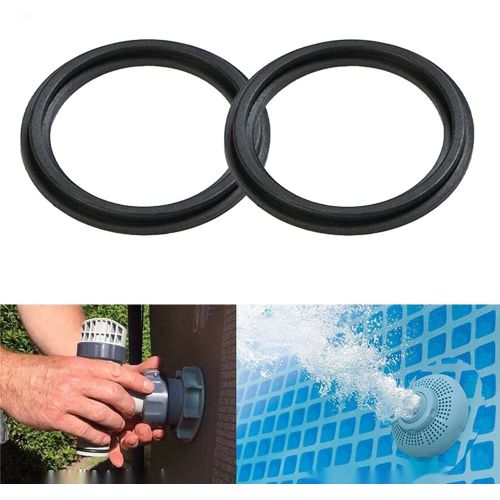 2pcs Rondelles en Caoutchouc avec Joint Torique, Grand Assortiment de Rondelles en Caoutchouc pour Vannes de Piscine Intex 10745