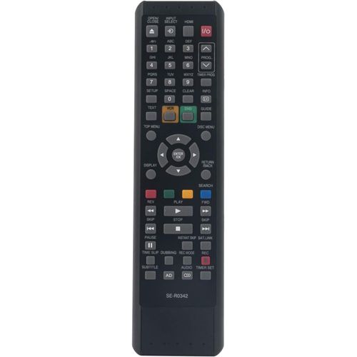 SE-R0342 SER0342 Télécommande de rechange pour enregistreur DVD TOSHIBA DVR19DTKB DVR19DTKB2 DVR20KB