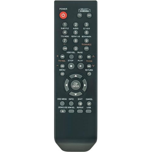 00084Q AK59-00084Q Remplacer la télécommande Compatible avec Samsung Lecteur DVD et Enregistreur VHS AK59-00084Q DVD-1080PR DVD1080PR DVD-1080 DVD-1080P9 DVD-1080AV DVD1080P9 DVD1080AV