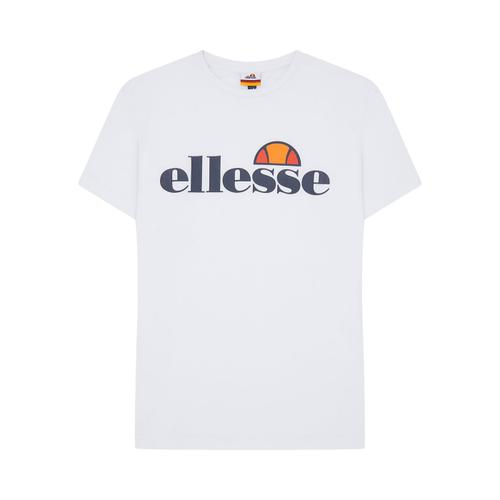Ellesse T-Shirt Homme Sl Prado Tee - Manches Courtes, Crewneck, Col Rond, Logo Imprimé Noir 5xl (Xxxxx-Large)