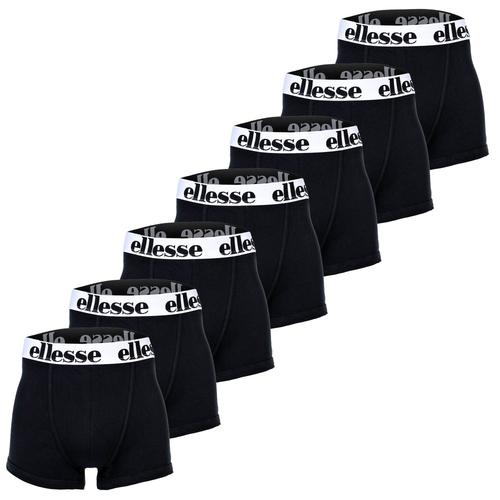 Ellesse Hommes Boxer, Lot De 7 - Yema 7 Pack Boxer, Logo, Cotton Stretch Noir/Multicolore Xl (X-Large)