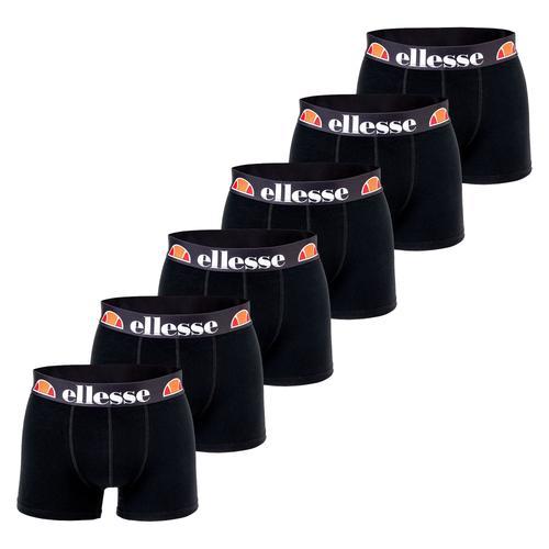 Ellesse Boxer Shorts Hommes Millaro, 6-Pack - Fashion Trunks, Logo, Coton Stretch Noir/Kaki/Bleu Xl (X-Large)