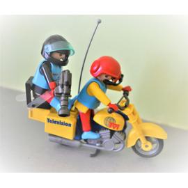 playmobil 3847 moto con cámar de tv - Acheter Playmobil sur