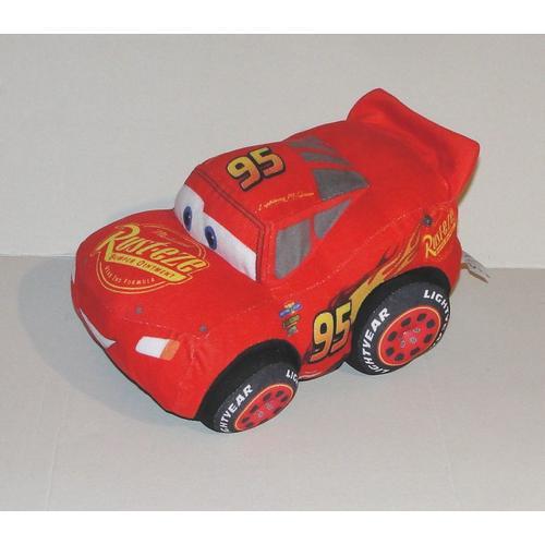 Peluche Cars Flash Mac Queen Voiture De Course Disney Pixar Playbyplay 26cm