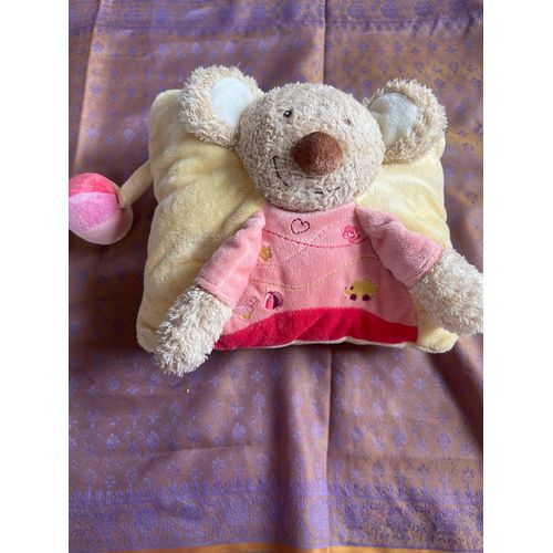 Doudou Coussin Tex Souris Balle
