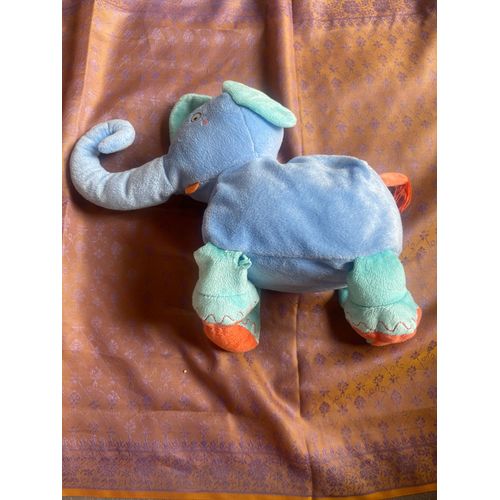 Doudou Éléphant Bleu Orange Ikea