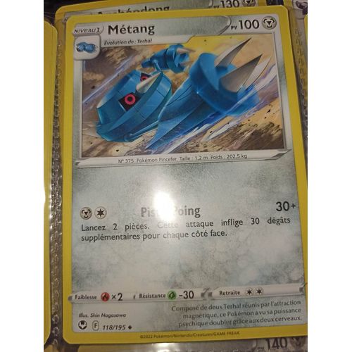 Peu Commune - Pokemon - Tempête Argentée - Métang 118/195
