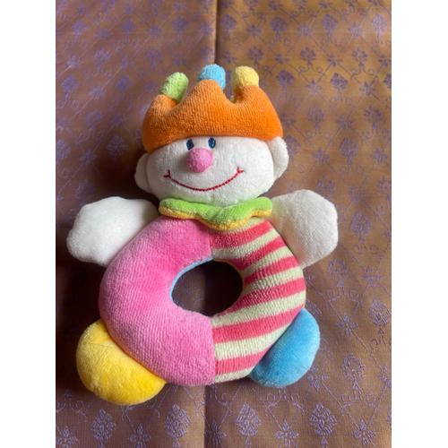 Doudou Clown Jollybaby Hochet Grelot