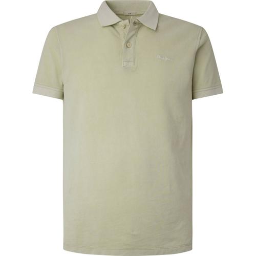 Pepe Jeans Homme Polo - Vincent Gd N, Manches Courtes, Patte De Boutonnage Vert Claire M (Medium)