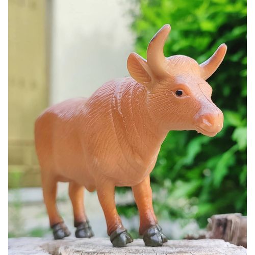 Figurine Animaux De La Ferme, Vache En Plastique