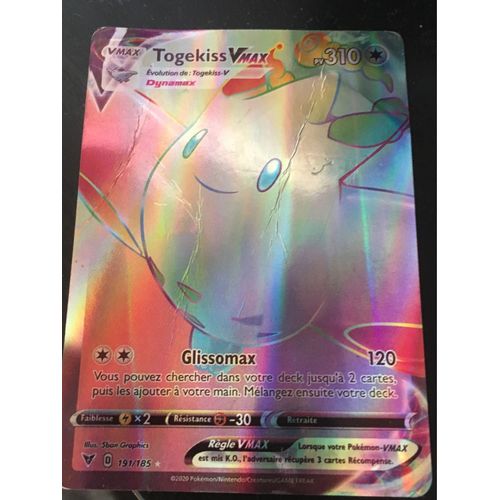 Togekiss Vmax 191/185 Full Jumboost Arc En Ciel X Épée Bouclier 