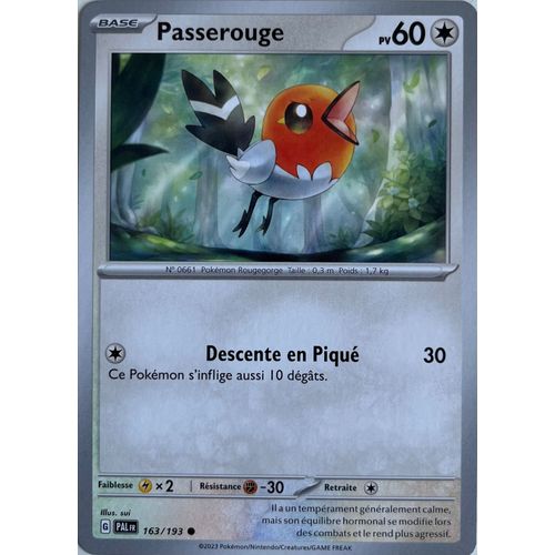Carte Pokémon - Passerouge - 163/193 - Sv2 Evolution À Paldea