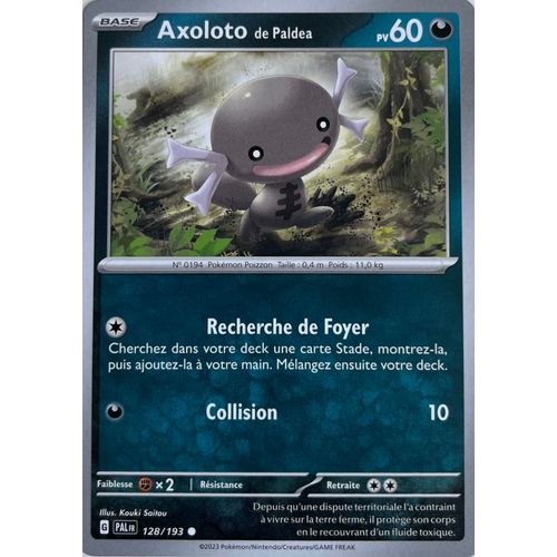Carte Pokémon - Axoloto - 128/193 - Sv2 Evolution À Paldea